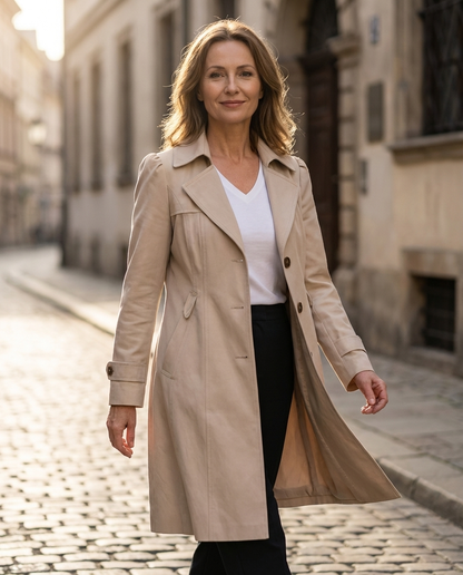 Wilma | Stijlvolle trenchcoat voor lente & zomer | licht & elegant