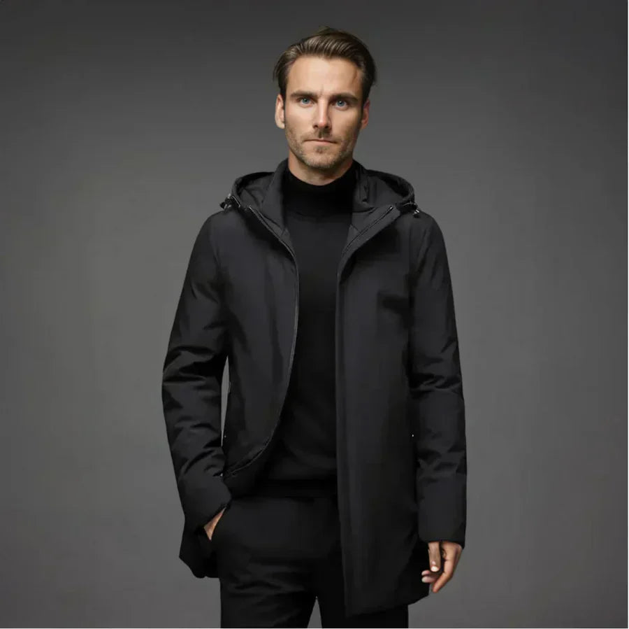 HUGO | Moderne en Warme Jas met Capuchon