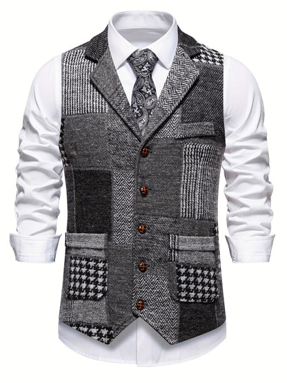 Oliver | Klassiek Tweed Gilet met Getailleerde Pasvorm