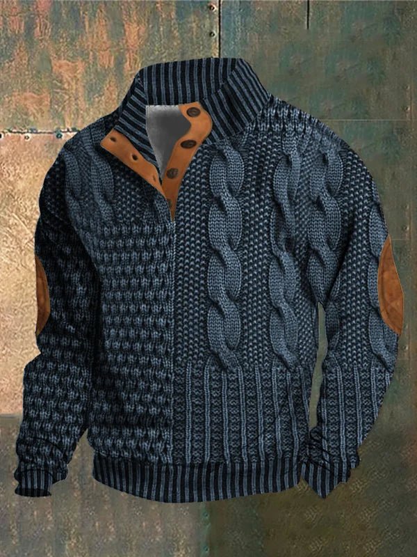 LUMO | Bedrukte Herentrui met Retro Stijl en Ultiem Draagcomfort