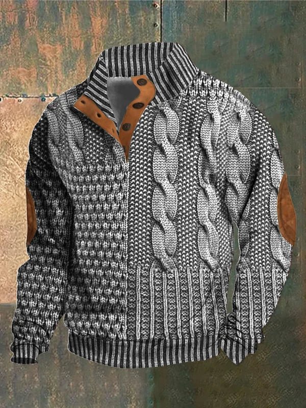 LUMO | Bedrukte Herentrui met Retro Stijl en Ultiem Draagcomfort