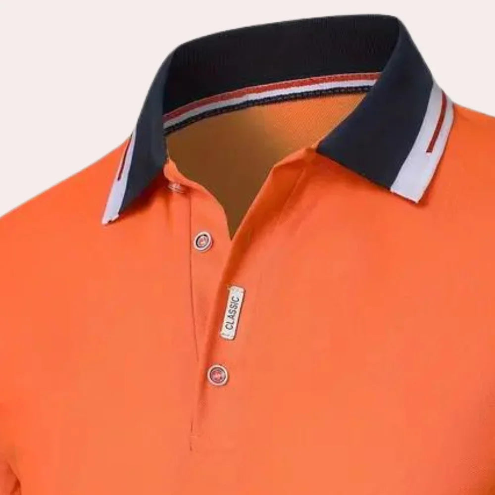Oranje herenpoloshirt voor WK2026