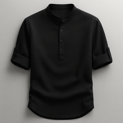 Henri | Shirt met oprolbare lange mouwen
