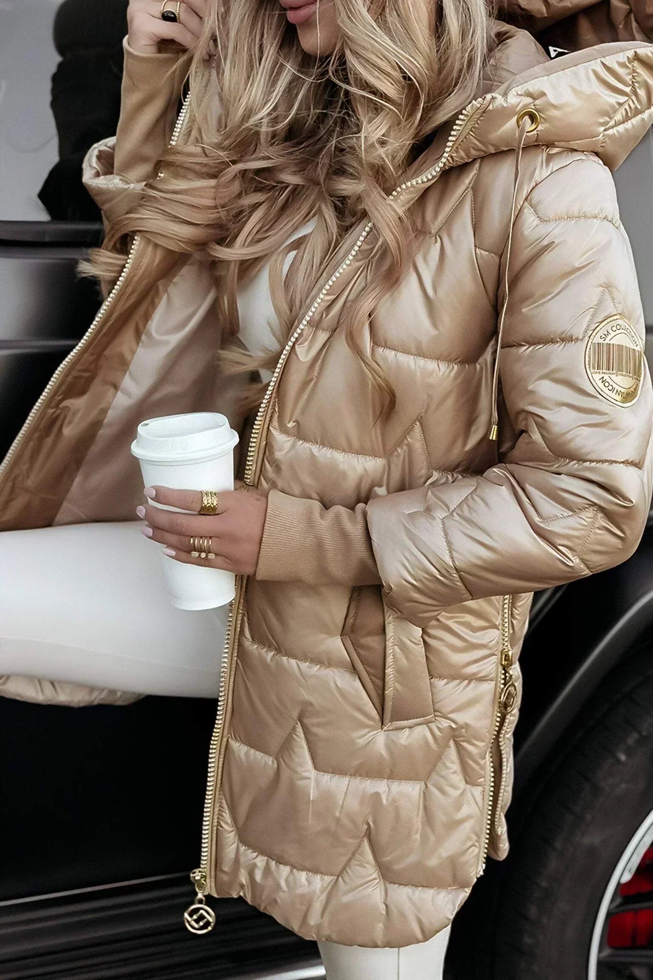 MAYA | Lange Winterjas met Beschermende Warmte en Tijdloze Elegantie