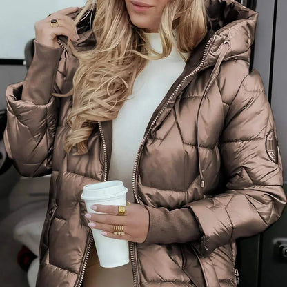 MAYA | Lange Winterjas met Beschermende Warmte en Tijdloze Elegantie