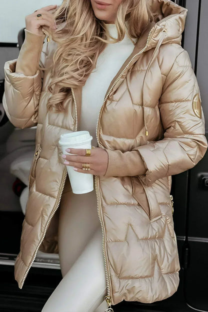 MAYA | Lange Winterjas met Beschermende Warmte en Tijdloze Elegantie