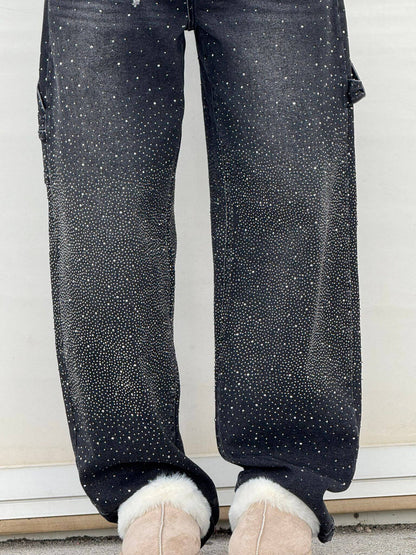 LUNO | Wijde jeans voor dames – Modecomfort met een sprankelend accent