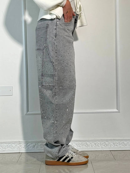 LUNO | Wijde jeans voor dames – Modecomfort met een sprankelend accent