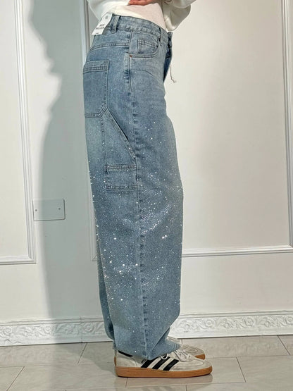 LUNO | Wijde jeans voor dames – Modecomfort met een sprankelend accent