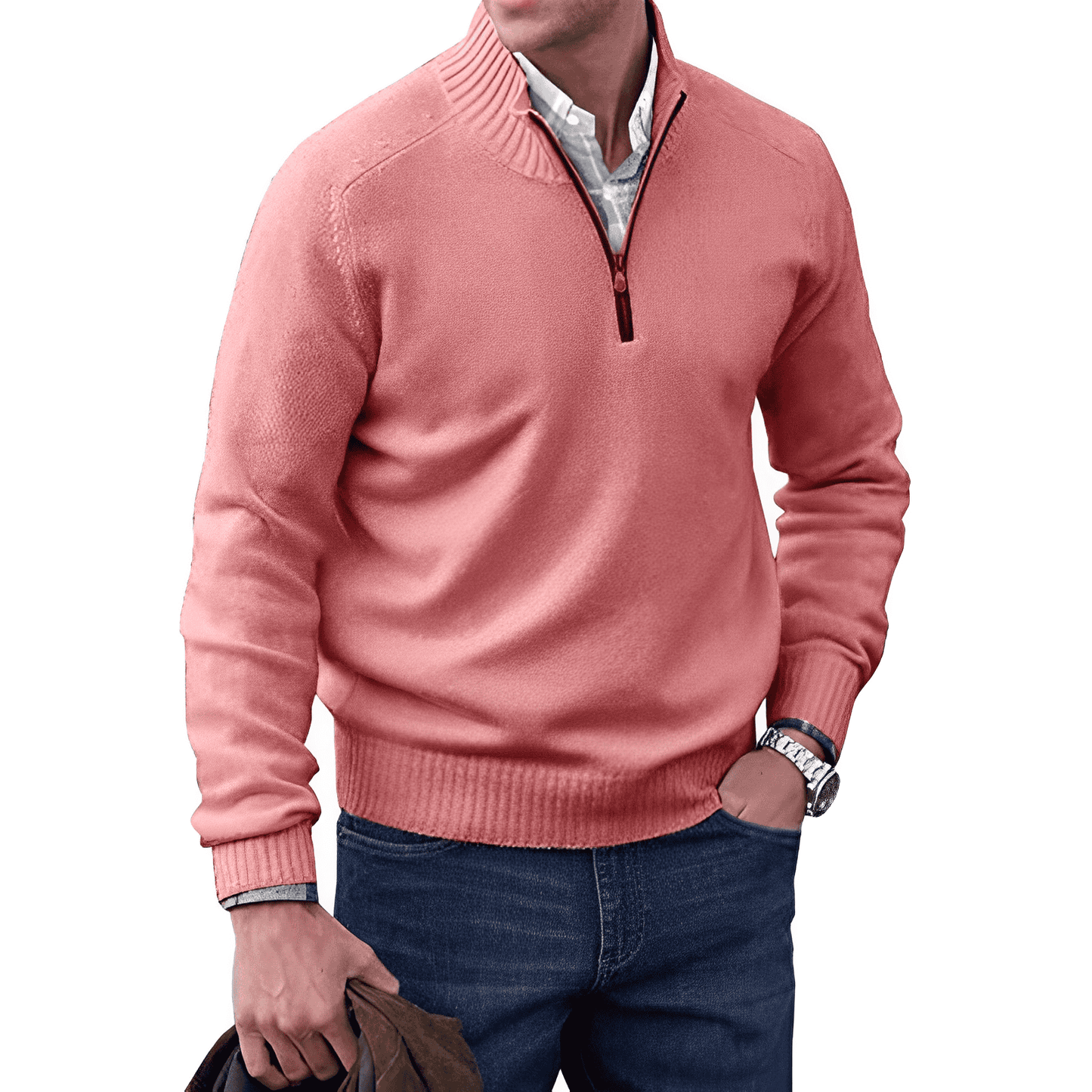 APEX | Comfortabele en elegante wintertrui met rits