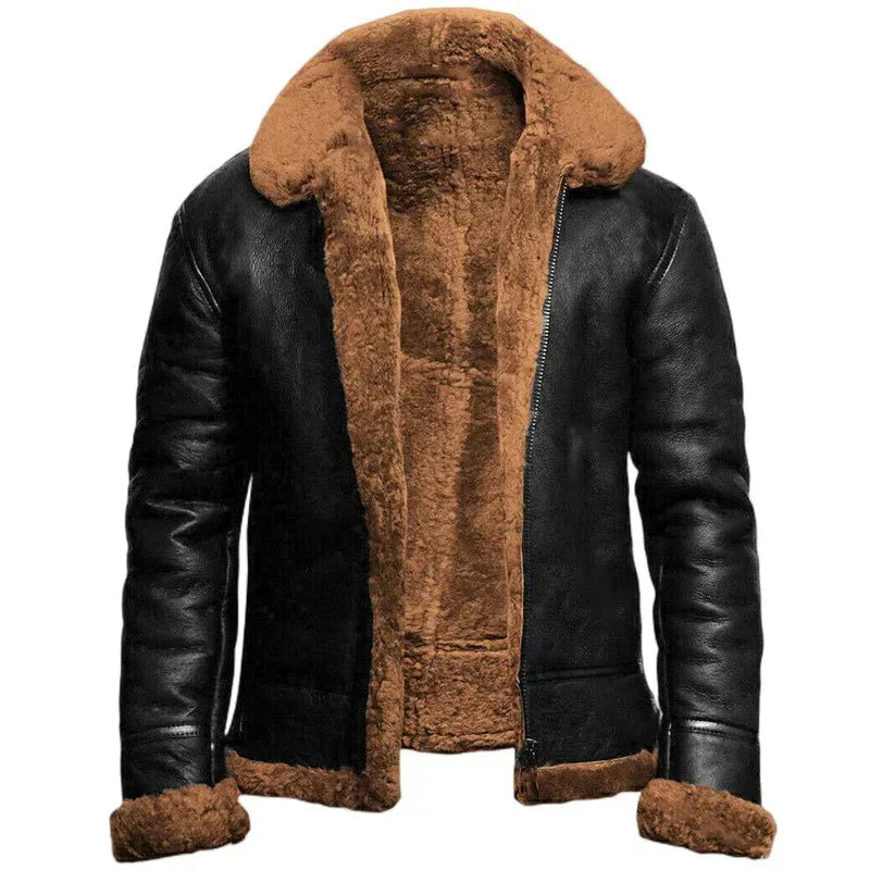 KAY | Elegante en warme leren jas