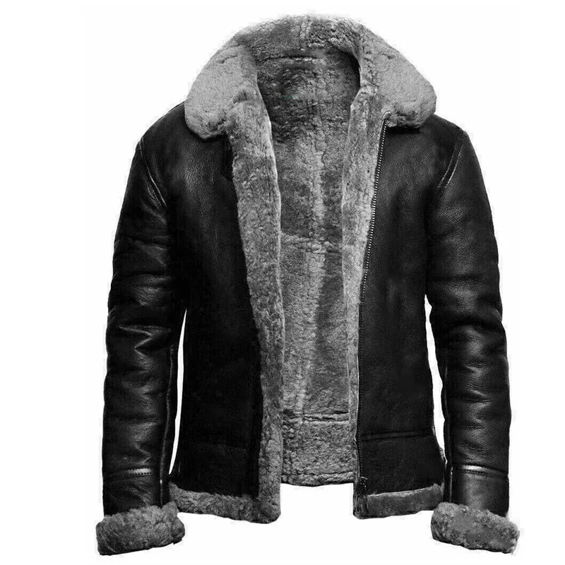 KAY | Elegante en warme leren jas