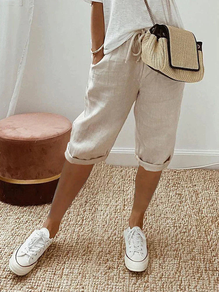 Maison Loréa® | Katoen linnen Dames Shorts 1+1 Gratis