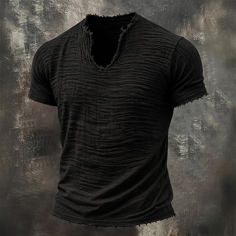 Leonard | Vintage V-Hals T-Shirt | 100% Katoen