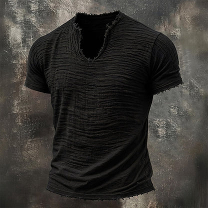 Leonard | Vintage V-Hals T-Shirt | 100% Katoen