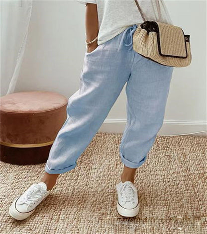 Maison Loréa® | Elegante katoen-linnen broek 1+1 GRATIS
