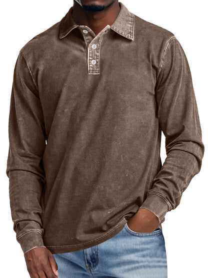 ELIO | Retro Polo met Lange Mouwen – Elegantie en Dagelijks Comfort