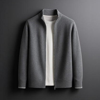 LEVI™ | Heren Gebreide Jas met Ritssluiting Warmte en Elegante Dagelijkse Stijl