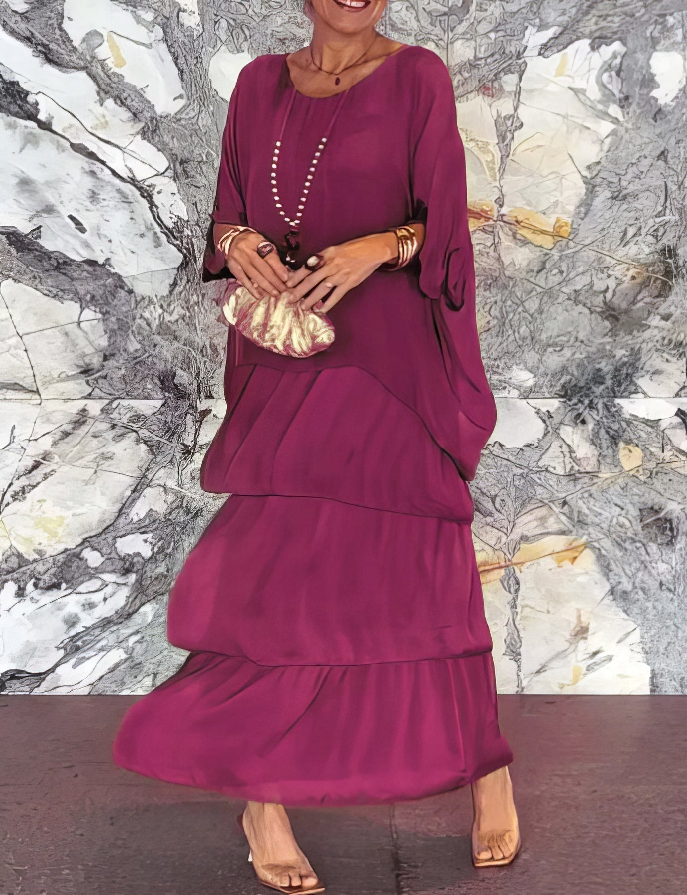 NORA | Elegante Maxi Jurk Comfortabel voor Alle Gelegenheden