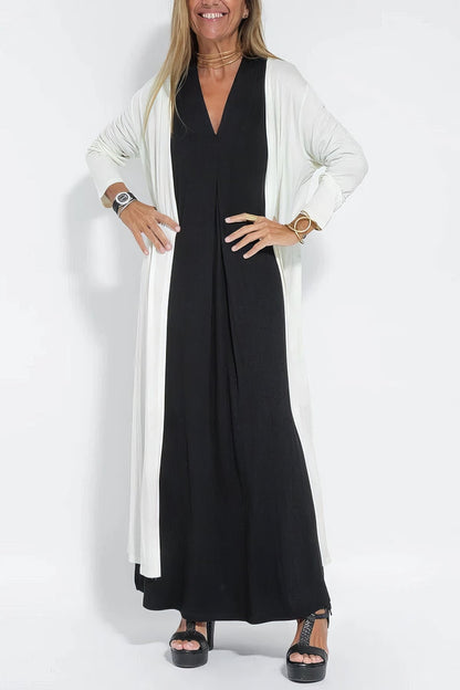 ILSE | Elegante Lange Jurk met Bijpassende Cardigan Gratis